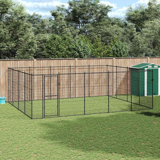 Outdoor Dog Kennel Steel 24.2 m²