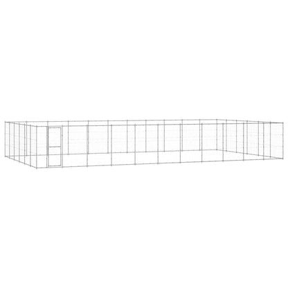 Outdoor Dog Kennel Galvanised Steel 79.86 m²