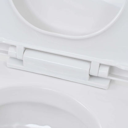 Wall-Hung Toilet with Concealed High Cistern Ceramic