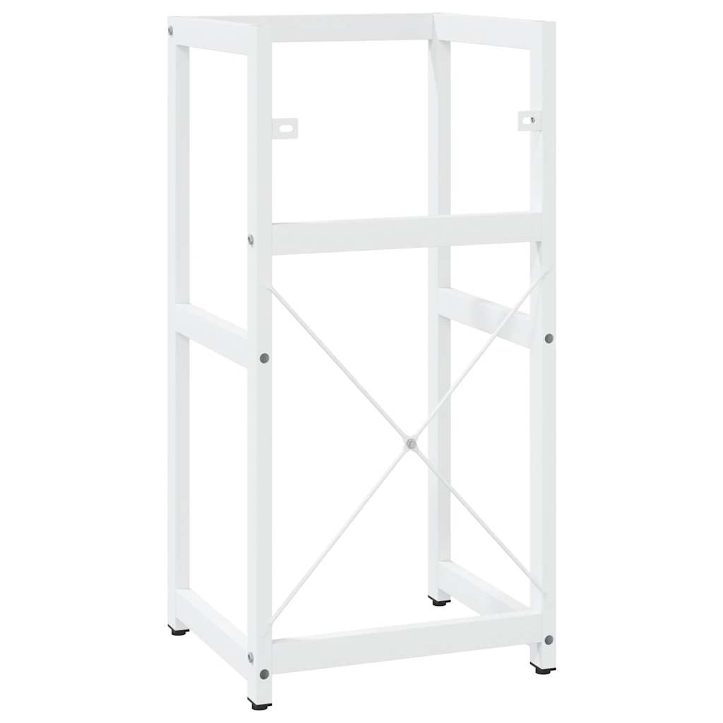 Bathroom Washbasin Frame White 40x38x83 cm Iron