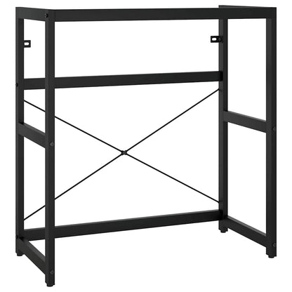 338501 vidaXL Bathroom Washbasin Frame Black 79x38x83 cm Iron