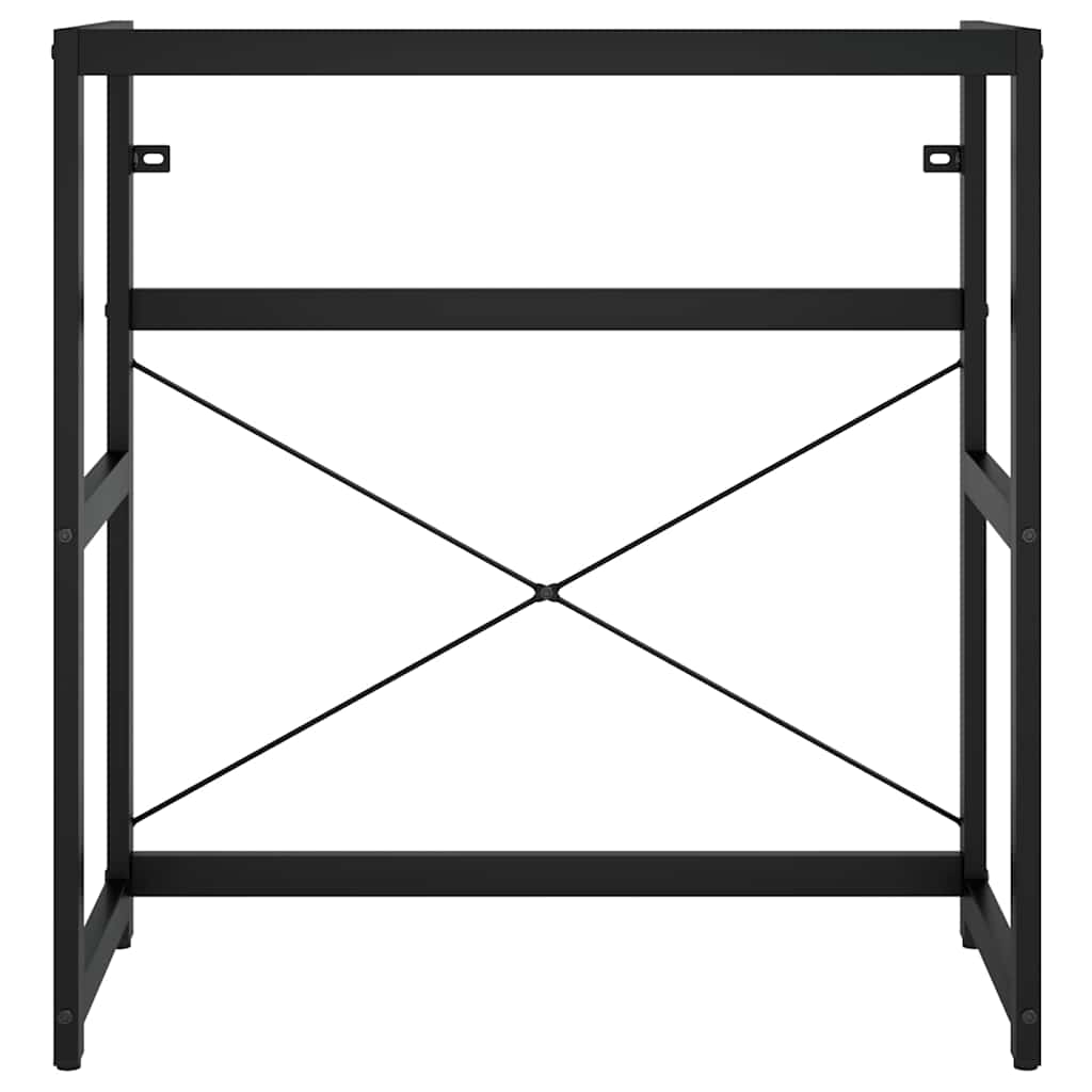 338501 vidaXL Bathroom Washbasin Frame Black 79x38x83 cm Iron