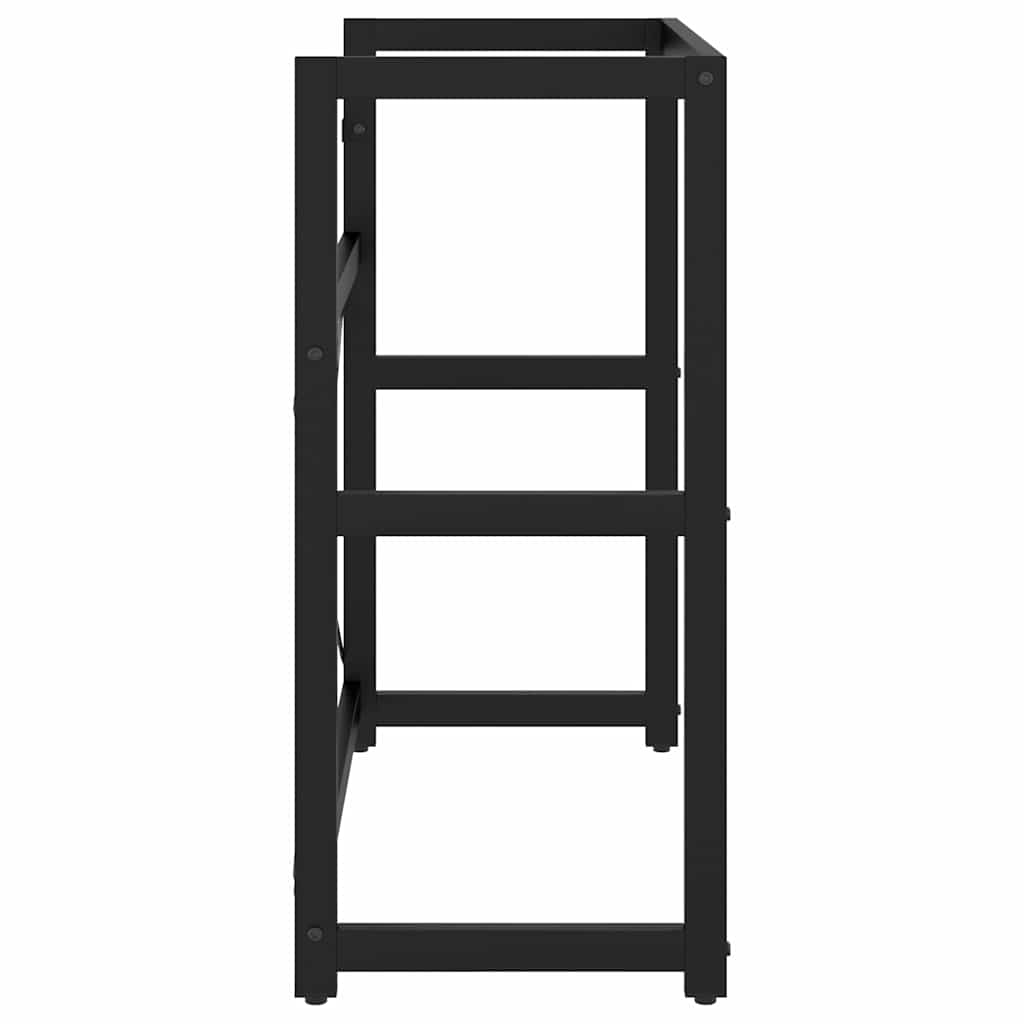 338501 vidaXL Bathroom Washbasin Frame Black 79x38x83 cm Iron