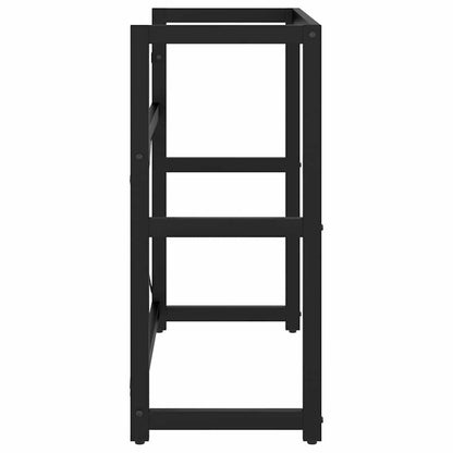 338501 vidaXL Bathroom Washbasin Frame Black 79x38x83 cm Iron