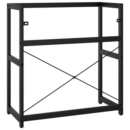 338501 vidaXL Bathroom Washbasin Frame Black 79x38x83 cm Iron