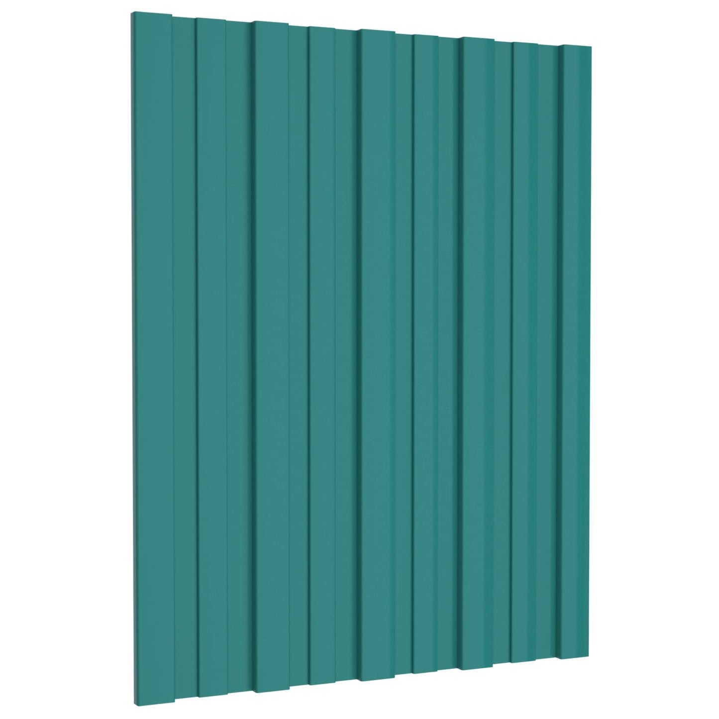 Roof Panel 12 pcs Green 60 x 45 cm Galvanised steel