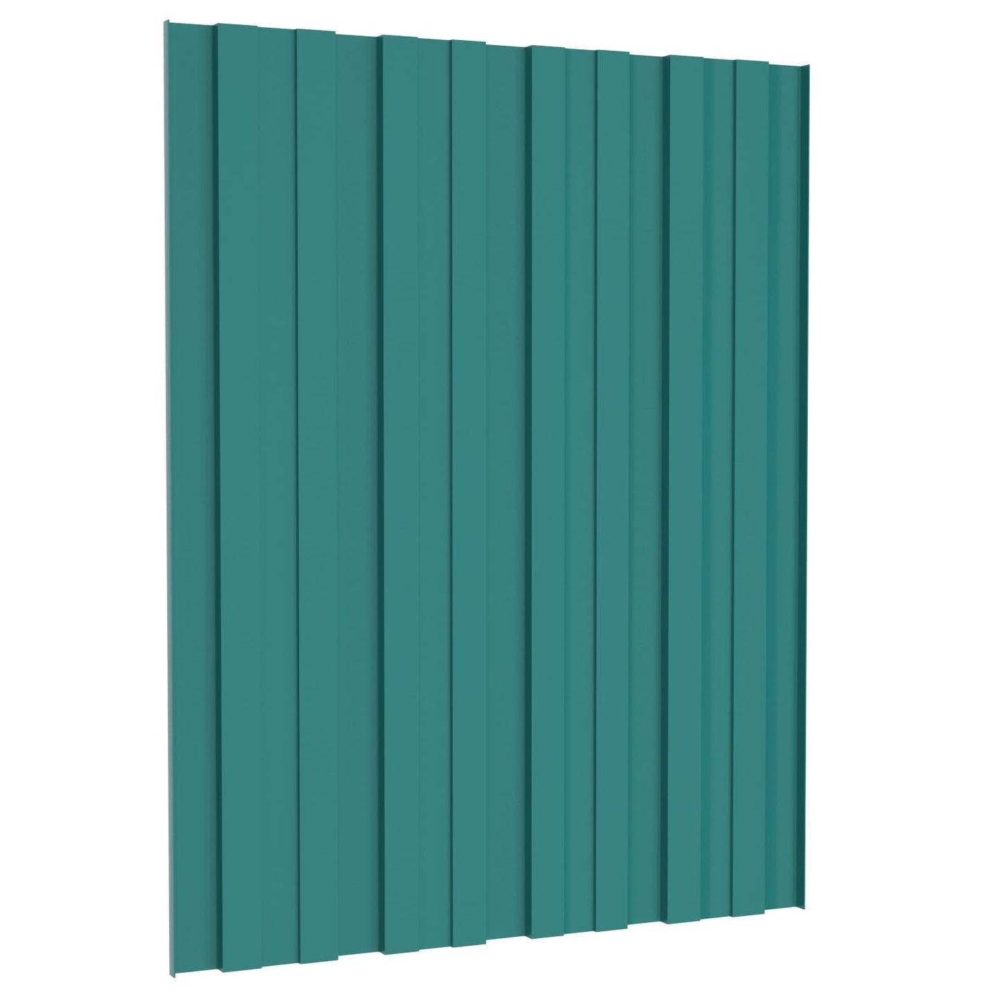 Roof Panel 12 pcs Green 60 x 45 cm Galvanised steel