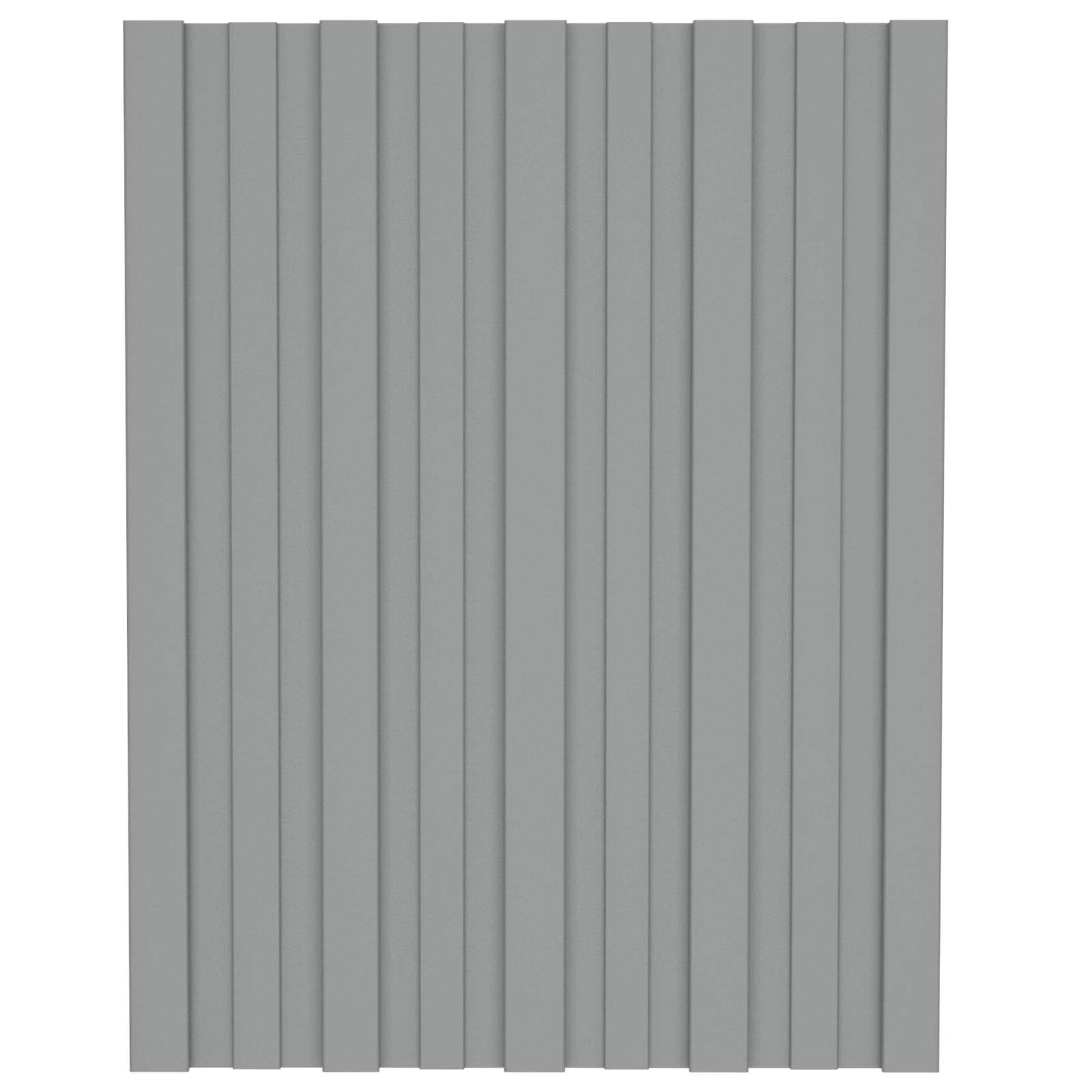 Roof Panel 36 pcs Grey 60 x 45 cm Galvanised steel