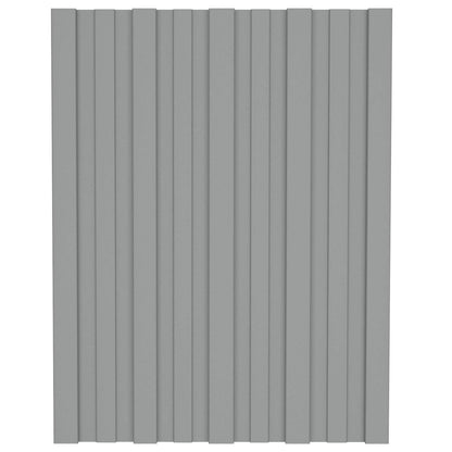 Roof Panel 36 pcs Grey 60 x 45 cm Galvanised steel