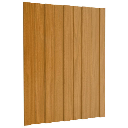 Roof Panel 12 pcs Natural 60 x 45 cm Galvanised steel