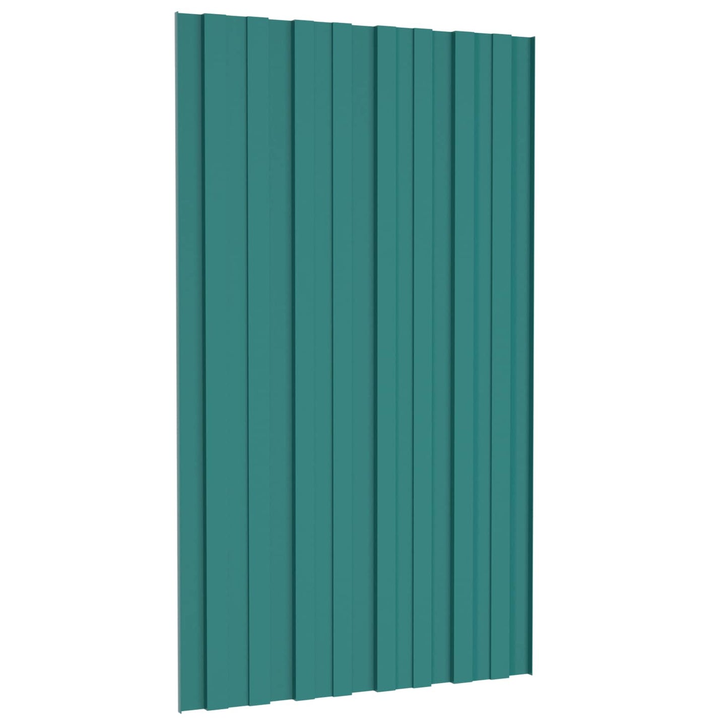 Roof Panel 12 pcs Green 80 x 45 cm Galvanised steel