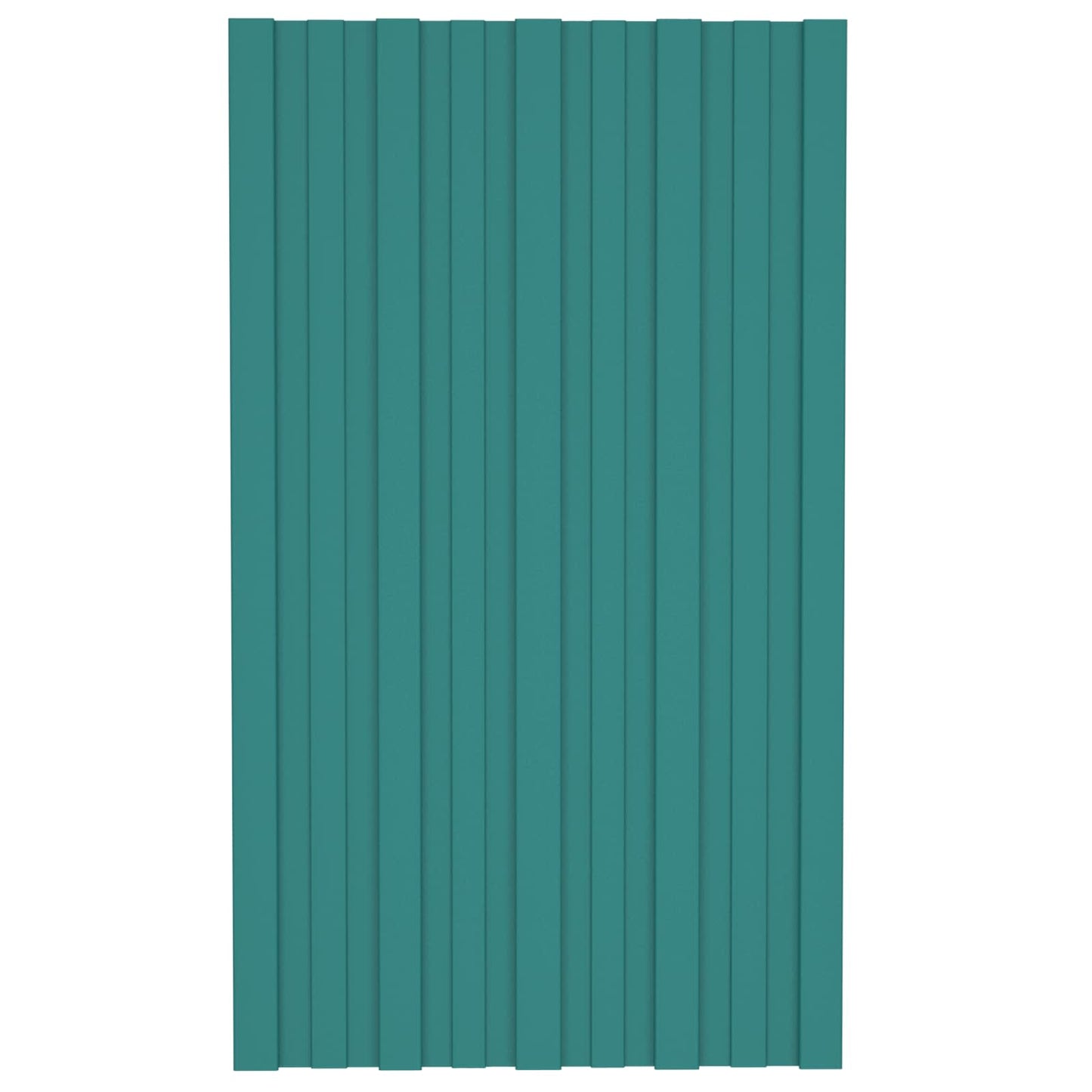 Roof Panel 12 pcs Green 80 x 45 cm Galvanised steel