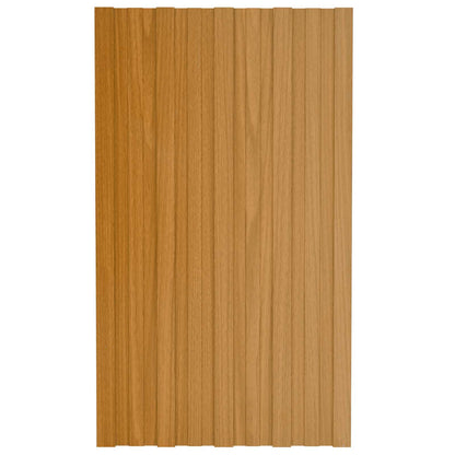 Roof Panel 12 pcs Natural 80 x 45 cm Galvanised steel