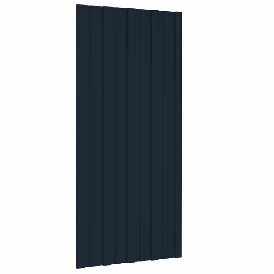 Roof Panel 36 pcs Anthracite 100 x 45 cm Galvanised steel