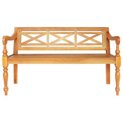 337078 vidaXL Batavia Bench 123 cm Solid Mahogany Wood Light Brown