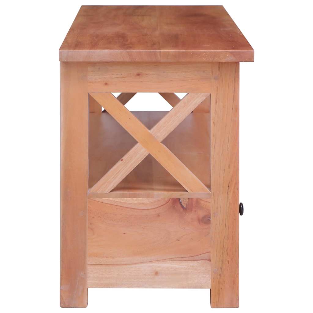 TV Cabinet 115x30x40 cm Solid Mahogany Wood