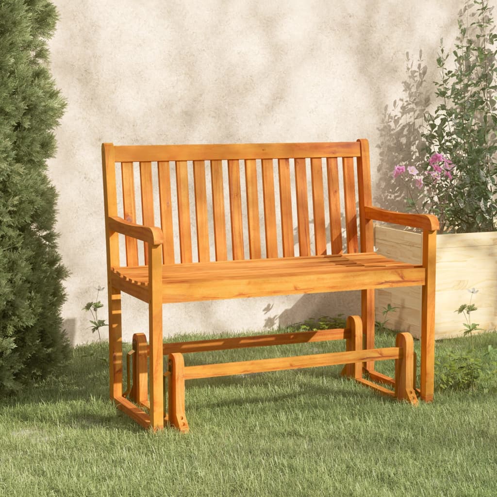 Swing Bench | Brown | Solid acacia wood | 110 cm | Swing Bench
