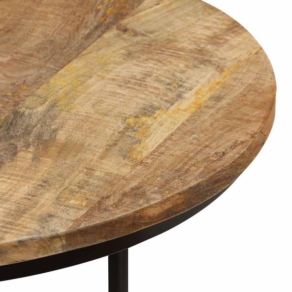 337999 vidaXL Nesting Tables 2 pcs Rough Mango Wood