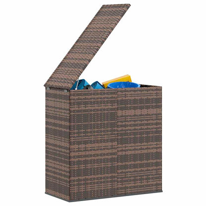 317224 vidaXL Garden Cushion Box PE Rattan 100x49x103,5 cm Brown