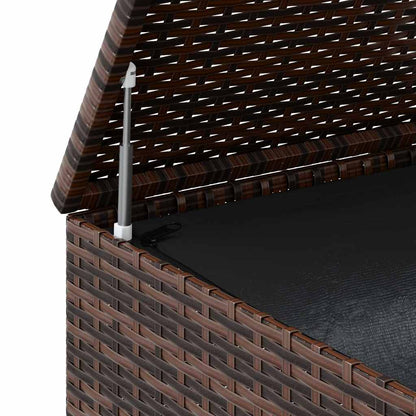 317224 vidaXL Garden Cushion Box PE Rattan 100x49x103,5 cm Brown