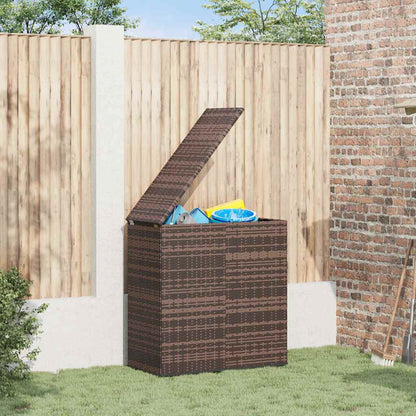 317224 vidaXL Garden Cushion Box PE Rattan 100x49x103,5 cm Brown
