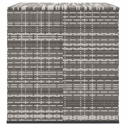Garden Cushion Box PE Rattan 145x100x103 cm Grey