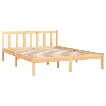 Bed Frame without Mattress Solid Wood Small Double