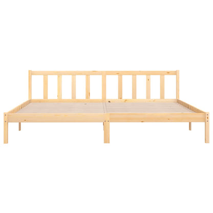 Bed Frame without Mattress Solid Wood Super King Size