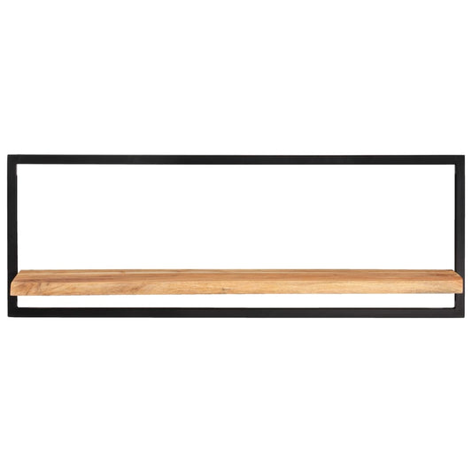 Wall Shelves 2 pcs 100x24x35 cm Solid Wood Acacia and Steel
