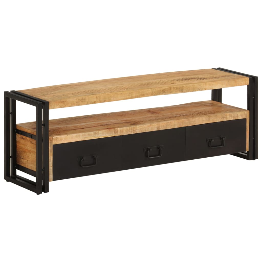 338466 vidaXL TV Cabinet 120x30x40 cm Solid Wood Mango