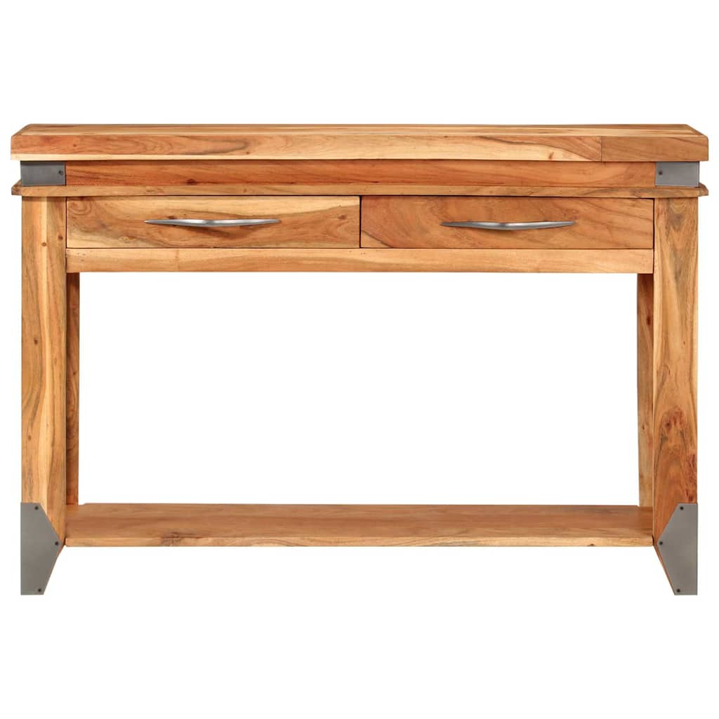338469 vidaXL Console Table 110x34x74 cm Solid Wood Acacia