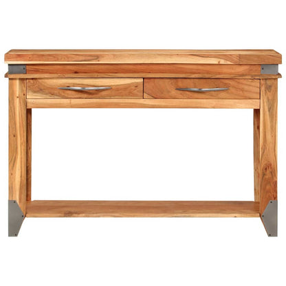 338469 vidaXL Console Table 110x34x74 cm Solid Wood Acacia