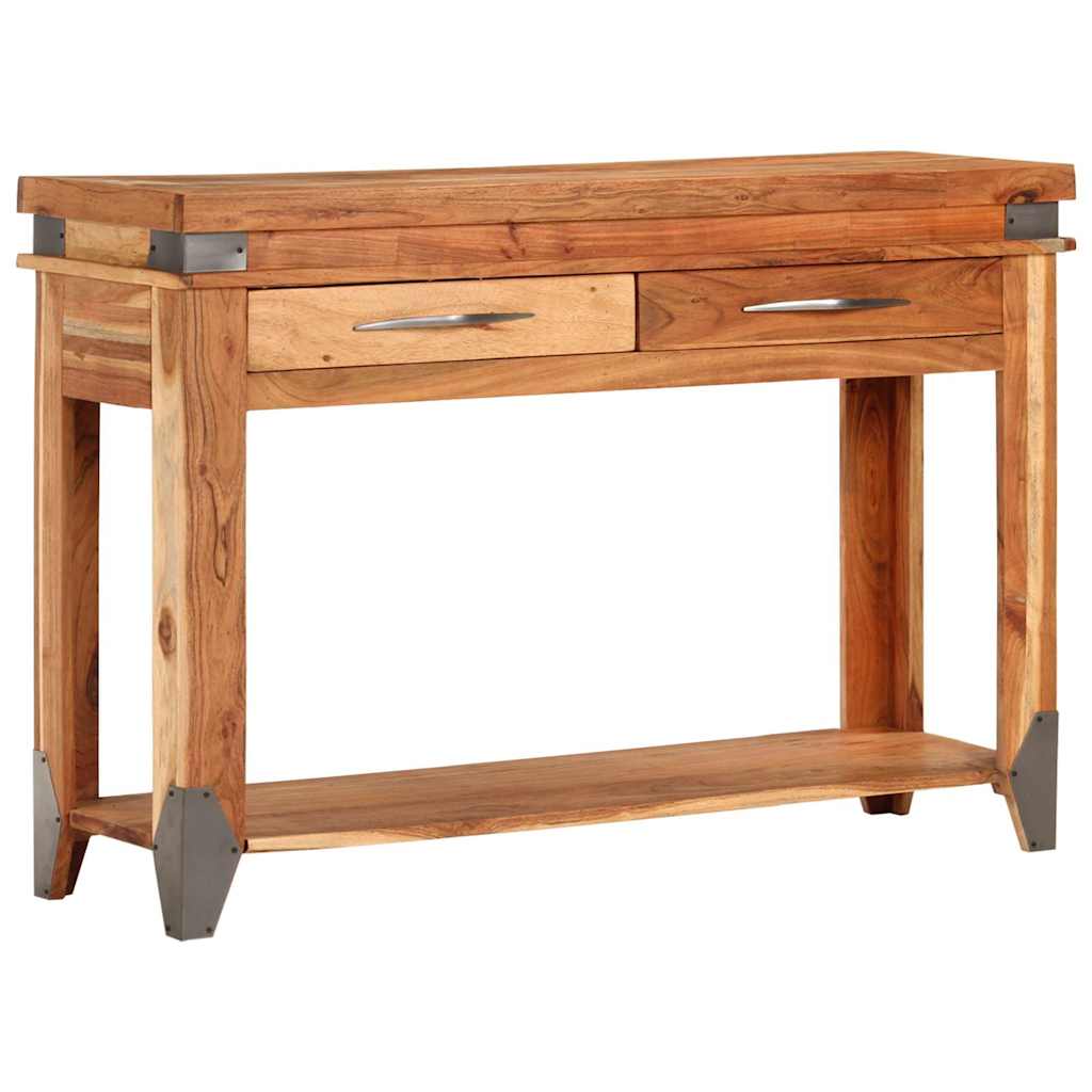 338469 vidaXL Console Table 110x34x74 cm Solid Wood Acacia