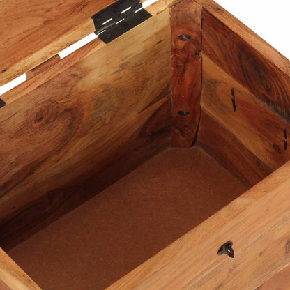 338482 vidaXL Storage Box 39x28x31 cm Solid Wood Acacia