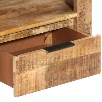 338026 vidaXL TV Cabinet 110x30x40 cm Rough Mango Wood
