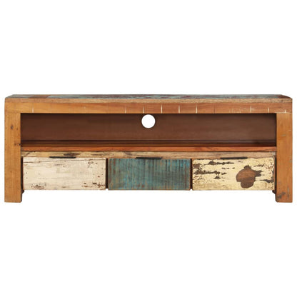 TV Cabinet 110x30x40 cm Solid Reclaimed Wood
