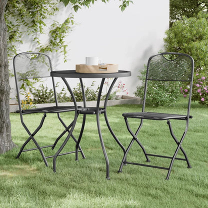 Folding Garden Chair | Set of 2 | Anthracite