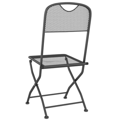 Folding Garden Chair | Set of 4 | Anthracite
