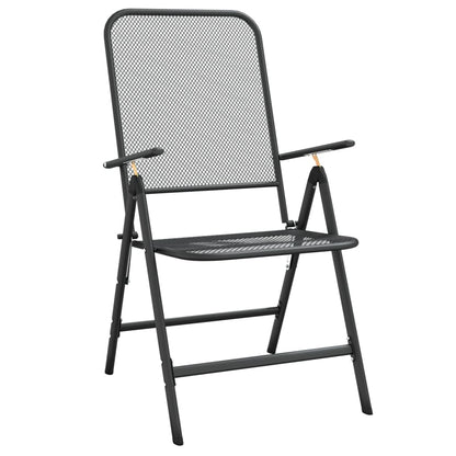 Folding Garden Chair | Set of 2 | Anthracite