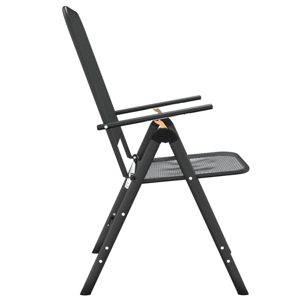 Folding Garden Chair | Set of 2 | Anthracite