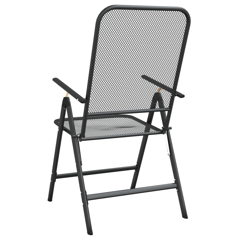 Folding Garden Chair | Set of 2 | Anthracite