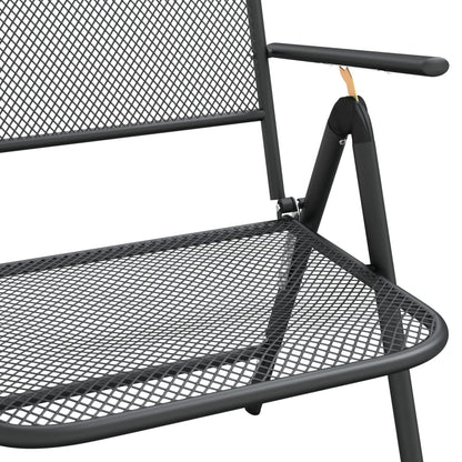 Folding Garden Chair | Set of 2 | Anthracite