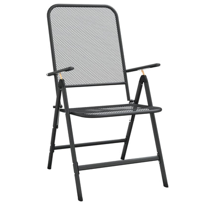 Folding Garden Chair | Set of 4 | Anthracite