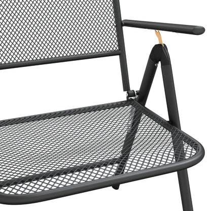 Folding Garden Chair | Set of 4 | Anthracite