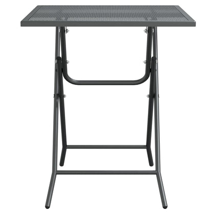 Garden Table 60x60x72 cm Expanded Metal Mesh Anthracite