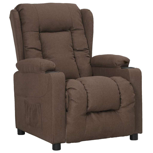 Recliner Chair Taupe Fabric