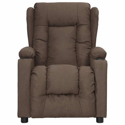 Recliner Chair Taupe Fabric
