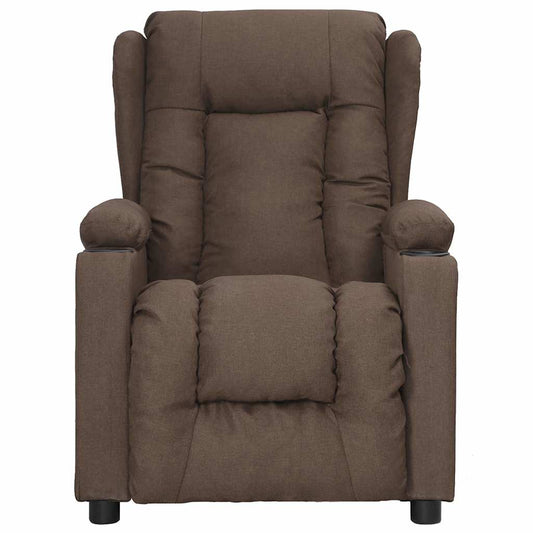 Recliner Chair Taupe Fabric
