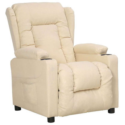 Recliner Chair Cream Fabric
