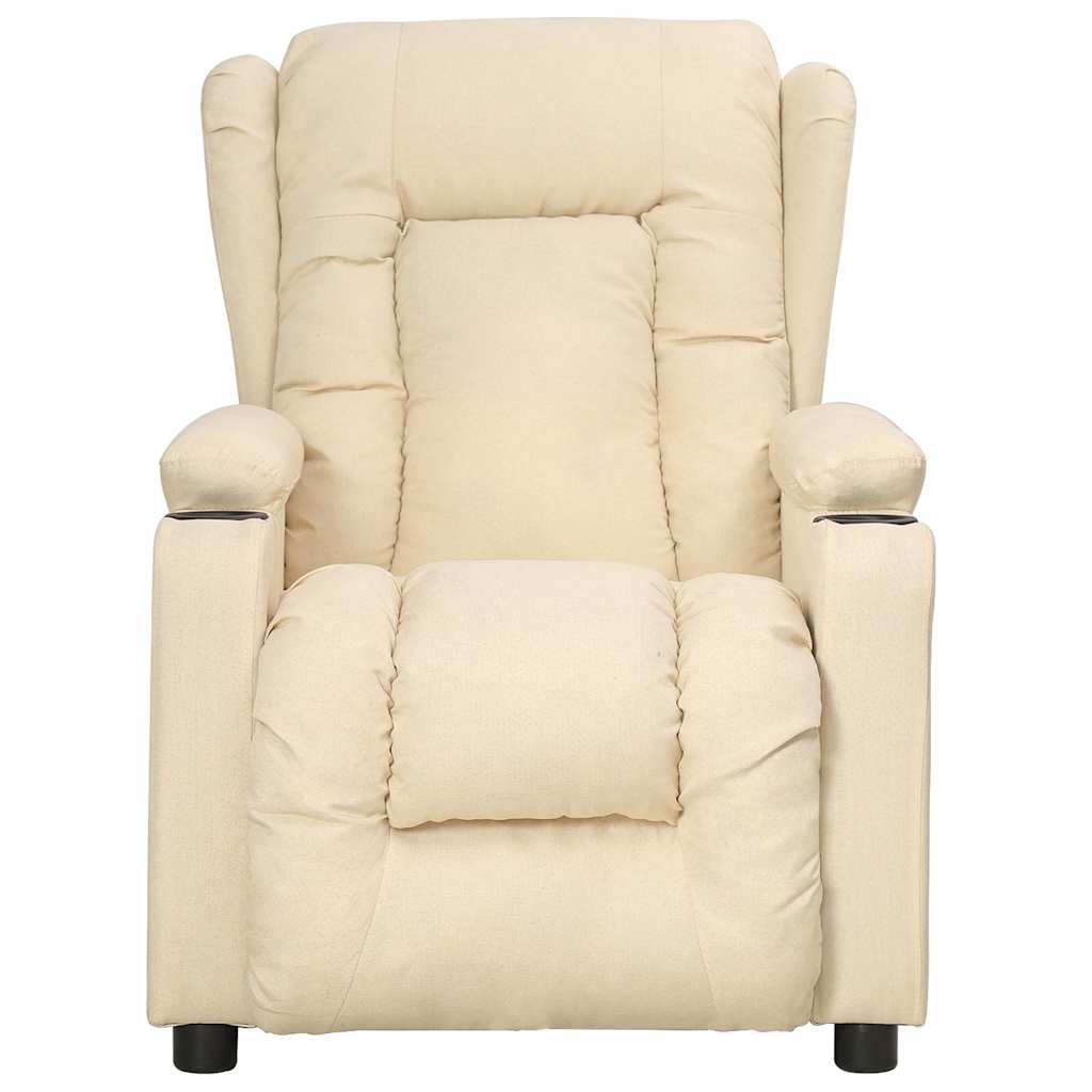 Recliner Chair Cream Fabric